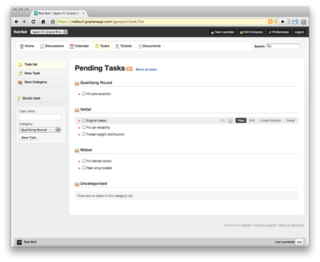Tasks