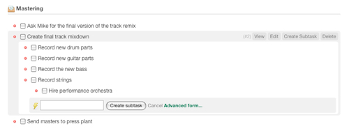 New tasks